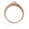 Diamond Sky Jewelry Auksinis žiedas su cirkoniais „Klasika Gold IV“