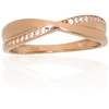 Diamond Sky Jewelry Auksinis žiedas su cirkoniais „X - Factor“