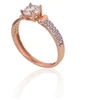 Diamond Sky Jewelry Auksinis žiedas su cirkoniais „Juno Gold XX“