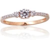 Diamond Sky Jewelry Auksinis žiedas su cirkoniais „Shine of Love“