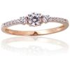 Diamond Sky Jewelry Auksinis žiedas su cirkoniais „Shine of Love“