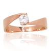 Diamond Sky Jewelry Auksinis žiedas su cirkoniais „Kometa XII“