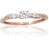 Diamond Sky Jewelry Auksinis žiedas su cirkoniais „Juno Gold XXXVI“