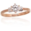 Diamond Sky Jewelry Auksinis žiedas su cirkoniais „Khonsu IV“