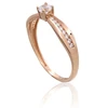 Diamond Sky Jewelry Auksinis žiedas su cirkoniais „Juno Gold XXXVII“