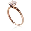 Diamond Sky Jewelry Auksinis žiedas su cirkoniais „Solitaras X“