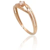 Diamond Sky Jewelry Auksinis žiedas su cirkoniais „Spindintis Akcentas“