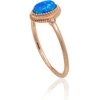 Diamond Sky Jewelry Auksinis žiedas su cirkoniais ir opalitu „Masterpiece“