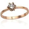 Diamond Sky Jewelry Auksinis žiedas su cirkoniais „Naujoji Klasika VII“