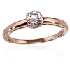 Diamond Sky Jewelry Auksinis žiedas su cirkoniais „Klasika Gold IV“
