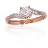 Diamond Sky Jewelry Auksinis žiedas su cirkoniais „Juno Gold XXVI“