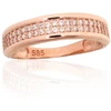 Diamond Sky Jewelry Auksinis žiedas su cirkoniais „Auksinis Takas“
