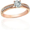 Diamond Sky Jewelry Auksinis žiedas su cirkoniais „Meilės Kibirkštis“