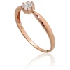 Diamond Sky Jewelry Auksinis žiedas su cirkoniais „Solitaras XI“