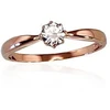 Diamond Sky Jewelry Auksinis žiedas su cirkoniais „Solitaras XI“