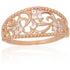 Diamond Sky Jewelry Auksinis žiedas su cirkoniais „Versailles XI“