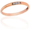Diamond Sky Jewelry Auksinis žiedas su cirkoniais „Spindesio Linija III“