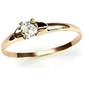 Diamond Sky Jewelry Auksinis žiedas su cirkoniais „Klasika Gold XII“