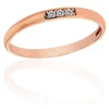 Diamond Sky Jewelry Auksinis žiedas su cirkoniais „Spindesio Linija III“