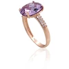 Diamond Sky Jewelry Auksinis žiedas su cirkoniais ir ametistais „Karališkas Ametistas IV“
