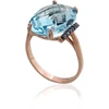 Diamond Sky Jewelry Auksinis žiedas su cirkoniais ir topazais „Karališkas Topazas VII“