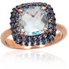 Diamond Sky Jewelry Auksinis žiedas su cirkoniais ir topazais „Morrigan VIII“