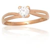 Diamond Sky Jewelry Auksinis žiedas su cirkoniais „Juno Gold XII“