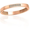 Diamond Sky Jewelry Auksinis žiedas su cirkoniais „Spindesio Linija II“