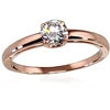 Diamond Sky Jewelry Auksinis žiedas su cirkoniais „Klasika Gold IV“