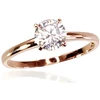 Diamond Sky Jewelry Auksinis žiedas su cirkoniais „Solitaras X“