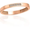 Diamond Sky Jewelry Auksinis žiedas su cirkoniais „Spindesio Linija II“