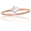Diamond Sky Jewelry Auksinis žiedas su cirkoniais „Solitaras V“