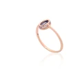 Diamond Sky Jewelry Auksinis žiedas su cirkoniais ir topazais „Sicily II (Mėlynas topazas)“