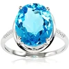 Diamond Sky Jewelry Auksinis žiedas su deimantais ir topazais „Adele III“