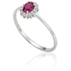 Diamond Sky Jewelry Auksinis žiedas su deimantais ir rubinais „Ferro III“