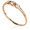 Diamond Sky Jewelry Auksinis žiedas su deimantais „Auksinė Meilė VIII“