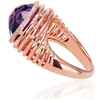 Diamond Sky Jewelry Auksinis žiedas su deimantais ir ametistais „Lourdes“