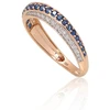 Diamond Sky Jewelry Auksinis žiedas su deimantais ir safyrais „Roxana V“