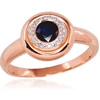 Diamond Sky Jewelry Auksinis žiedas su deimantais ir safyrais „The Light of Sapphire II“