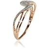 Diamond Sky Jewelry Auksinis žiedas su deimantais „Jūros Banga II“