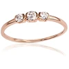 Diamond Sky Jewelry Auksinis žiedas su deimantais „Auksinė Meilė VIII“