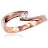 Diamond Sky Jewelry Auksinis žiedas su deimantais „Kometa VI“