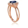 Diamond Sky Jewelry Auksinis žiedas su deimantais ir safyrais „Ferro IX“