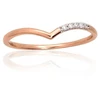 Diamond Sky Jewelry Auksinis žiedas su deimantais „Žuvėdra“