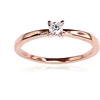 Diamond Sky Jewelry Auksinis žiedas su deimantais „Solitaras X“