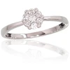Diamond Sky Jewelry Auksinis žiedas su deimantais „Deimantų Gėlė II“