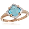 Diamond Sky Jewelry Auksinis žiedas su deimantais ir topazais „Henry III“