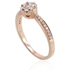 Diamond Sky Jewelry Auksinis žiedas su deimantais „Deimantų Gėlė III“