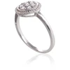 Diamond Sky Jewelry Auksinis žiedas su deimantais „Deimantų Gėlė II“