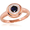 Diamond Sky Jewelry Auksinis žiedas su deimantais ir safyrais „The Light of Sapphire II“